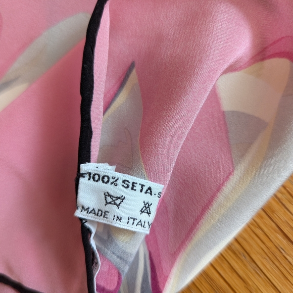 Large Tiffany silk ribbon scarf - Picture 8 of 9